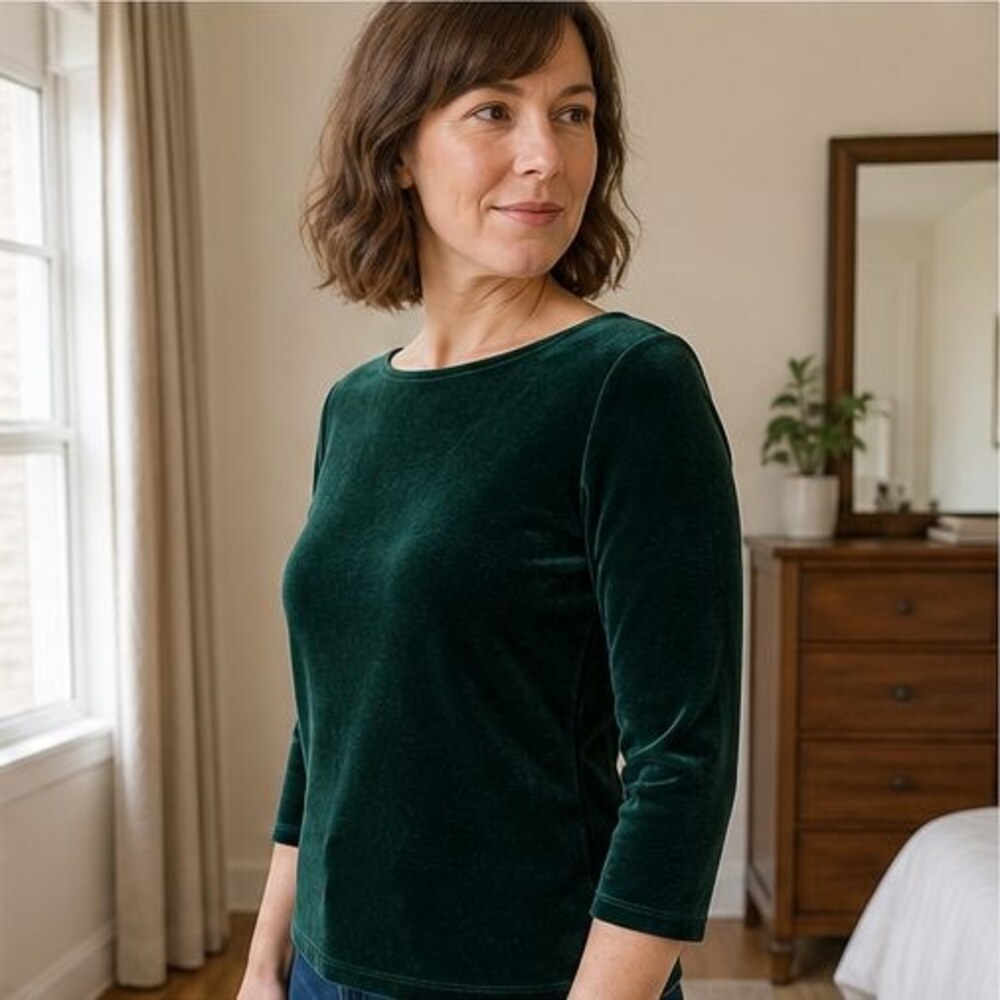 Black Ruffle Blouse - Picture 3 of 6
